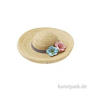 Artikelbild des Artikels “Mini Strohhut mit Blüten, 4,5 cm “