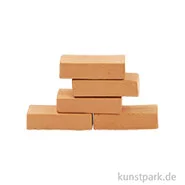 Artikelbild des Artikels “Mini Ziegelsteine, Rot, 2,5 x 1,3 x 0,9 cm, 5 Stück “