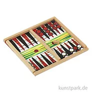 Artikelbild des Artikels “Miniatur Backgammon Spielbrett, 4,5 x 4 x 0,2 cm “