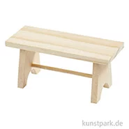 Artikelbild des Artikels “Miniatur Bank, Holz, 8 x 3,5 x 3,5 cm “