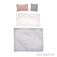 Artikelbild des Artikels “Miniatur Bettwäsche, Schlafzimmer Set, 4-teilig “