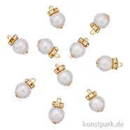 Artikelbild des Artikels “Miniatur Christbaumkugeln, Grau, ca. 1 cm, 10 Stück “