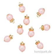 Artikelbild des Artikels “Miniatur Christbaumkugeln, Rose, ca. 1 cm, 10 Stück “