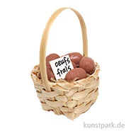 Artikelbild des Artikels “Miniatur Eierkorb mit Henkel, 3 x 4,5 cm “