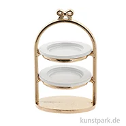 Artikelbild des Artikels “Miniatur Etagere, Gold, 3 x 5 cm “