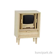 Artikelbild des Artikels “Miniatur Fernsehschränkchen, Holz, 58 x 35 x 83 mm “