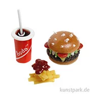 Artikelbild des Artikels “Miniatur Hamburger Menü, 3-teilig, 2,5 x 4 cm “