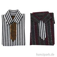 Artikelbild des Artikels “Miniatur Hemden mit Krawatte, 2 x 3,5 cm, 2 Stück “