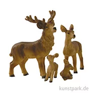 Artikelbild des Artikels “Miniatur Hirschfamilie, 6,5 cm, 4 Stück sortiert “