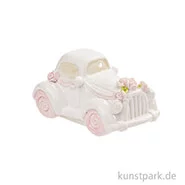 Artikelbild des Artikels “Miniatur Hochzeits-Auto - Vintage, 5 cm Weiß-Rosa“