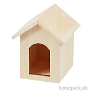 Artikelbild des Artikels “Miniatur Hundehütte, Holz, Natur, 3,8 x 5,5 x 4,2 cm “
