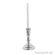 Artikelbild des Artikels “Miniatur Kerzenhalter, Silber, 2 Stück, 1,2 x 4 cm “