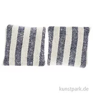 Artikelbild des Artikels “Miniatur Kissen, Dunkelblau gestreift, 2,8 x 2,8 cm, 2 Stück “