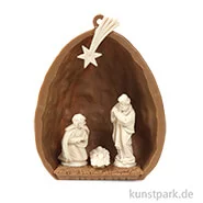 Artikelbild des Artikels “Miniatur Krippe in Nussschale, 3,5 x 2 x 4 cm “