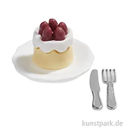 Artikelbild des Artikels “Miniatur Kuchenteller, 4-teilig, 2,5 cm “