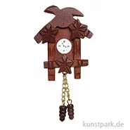 Artikelbild des Artikels “Miniatur Kuckucksuhr Holz, 5 x 1 x 5 cm “