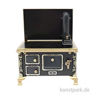 Artikelbild des Artikels “Miniatur Küchenherd, Metall Schwarz, 11 x 7 x 13 cm “