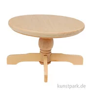 Artikelbild des Artikels “Miniatur Küchentisch, Naturholz, 9,5 x 9,5 x 6,3 cm “
