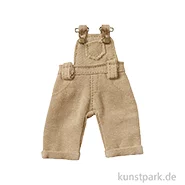 Artikelbild des Artikels “Miniatur Latzhose, Beige, 8,5 x 4 cm “