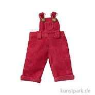 Artikelbild des Artikels “Miniatur Latzhose, Rot, Cord, 8,5 x 4 cm “