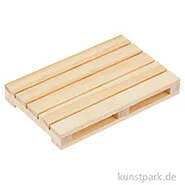 Artikelbild des Artikels “Miniatur Palette, Holz, Natur, 11,4 x 7,5 x 1,5 cm “