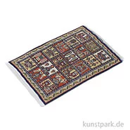 Artikelbild des Artikels “Miniatur Perserteppich mit Schachbrettmuster, 8 x 12 cm “
