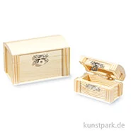 Artikelbild des Artikels “Miniatur Schatztruhe, Holz, 7 x 4 x 4 cm “