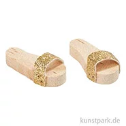 Artikelbild des Artikels “Miniatur Schuhe, Gold Natur, 2,5 x 1,1 x 1 cm “