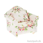 Artikelbild des Artikels “Miniatur Sessel, Holz, Floral, 80 x 75 x 70 mm “