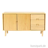Artikelbild des Artikels “Miniatur Sideboard, Esche Modern, 13 x 3,8 x 7 cm “