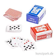 Artikelbild des Artikels “Miniatur Spielkarten, 2 Sets mit je 27 Karten, 1,8 x 1,4 x 1 cm “