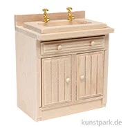 Artikelbild des Artikels “Miniatur Spültisch, Naturholz, 7,5 x 9 x 5 cm “