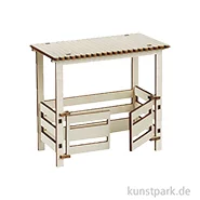 Artikelbild des Artikels “Miniatur Stall, Holzbausatz, Groß, 15 x 8 x 13,5 cm “
