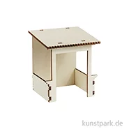 Artikelbild des Artikels “Miniatur Stall, Holzbausatz, Klein, 8 x 8 x 9 cm “