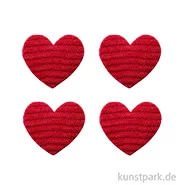 Artikelbild des Artikels “Miniatur Stoffherz, Rot, 3,5 cm, 4 Stück “