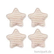Artikelbild des Artikels “Miniatur Stoffstern, Beige, 3,5 cm, 4 Stück “