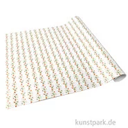 Artikelbild des Artikels “Miniatur Tapete mit Blumen, Weiß, 50 x 30 cm “