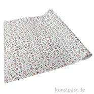 Artikelbild des Artikels “Miniatur Tapete mit Blumenranken, Weiß, 50 x 30 cm “