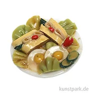 Artikelbild des Artikels “Miniatur Teller mit Brotzeit, Durchmesser 3 cm “