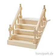 Artikelbild des Artikels “Miniatur Treppe mit Handlauf, Holz, Breite 10,5 cm “
