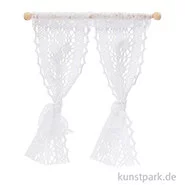 Artikelbild des Artikels “Miniatur Vorhang, Weiß-Spitze, 11,5 x 12 cm “