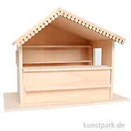 Artikelbild des Artikels “Miniatur Weihnachtsbude - Marktstand aus Holz, 22 x 16 x 22 cm “