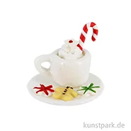 Artikelbild des Artikels “Miniatur Weihnachtstasse mit Cappuccino + Keksen, 12 x 10 mm “