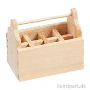 Artikelbild des Artikels “Miniatur Werkzeugbox, Holz, Natur, 4,4 x 2,6 x 3,8 cm “