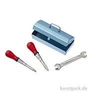 Artikelbild des Artikels “Miniatur Werkzeugkasten, 3 cm, 4-teilig “