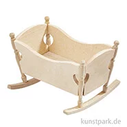 Artikelbild des Artikels “Miniatur Wiege, Holz, 8 x 7 x 5,5 cm “