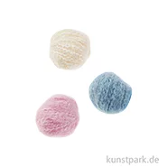 Artikelbild des Artikels “Miniatur Wolle, Hellblau-Rosa-Weiß, 3 Stück, 1 cm “