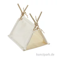 Artikelbild des Artikels “Miniatur Zelt, Beige, 10 x 8 x 8 cm “