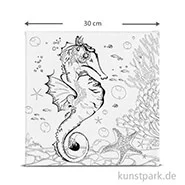 Artikelbild des Artikels “Motiv-Keilrahmen Seepferdchen, 30x30 cm “