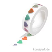 Artikelbild des Artikels “Motiv-Klebeband Washi-Tape - Candy Hearts, 15 mm, 10 m Rolle “